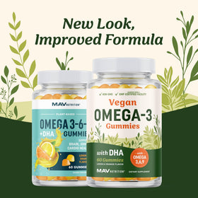 MAV NUTRITION Gummies Omega 3-6-9 gummies au goût orange