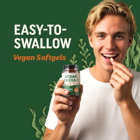 MAV NUTRITION Huile d'Algue Végétale Omega 3 avec des ingrédients naturels