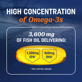 MAV NUTRITION Huile de Poisson Omega 3 bouteille avec étiquette
