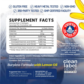 MAV NUTRITION Huile de Poisson Omega 3 prise avec un verre d'eau