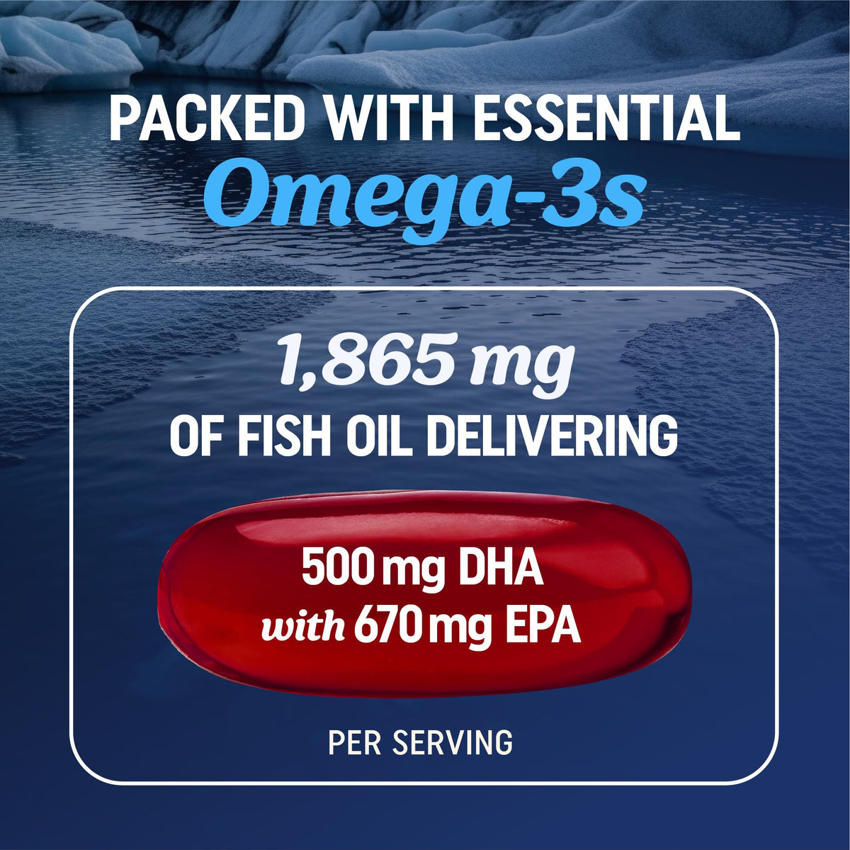 MAV NUTRITION Omega 3 Huile de Poisson + Co Q10 1350mg arrière