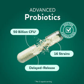 MAV NUTRITION Prébiotiques et Probiotiques 50 Milliards CFU vue arrière