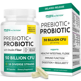 MAV NUTRITION Prébiotiques et Probiotiques 50 Milliards CFU vue avant
