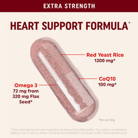 MAV NUTRITION Riz Rouge 1200mg avec CoQ10 et Oméga 3 en présentation sur une table