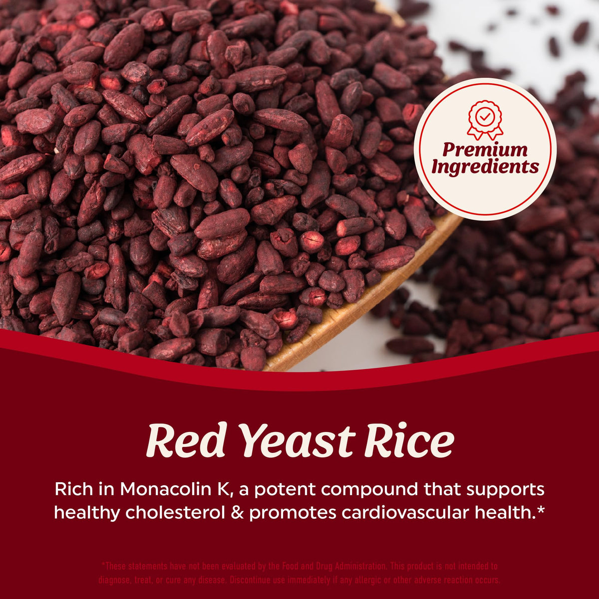 MAV NUTRITION Riz Rouge 1200mg - composition sur le dos de l'emballage