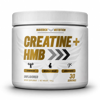 Maverick Nutrition Creatine HMB packaging front view