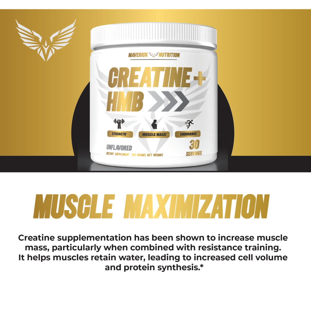 Maverick Nutrition Creatine HMB product dimensions