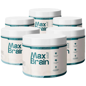 Max Brain Powder Nature’s NutriWave 762g vue de face avec étiquette
