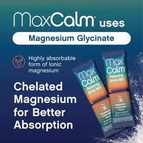 Max Calm Mélange de Boisson sur une table