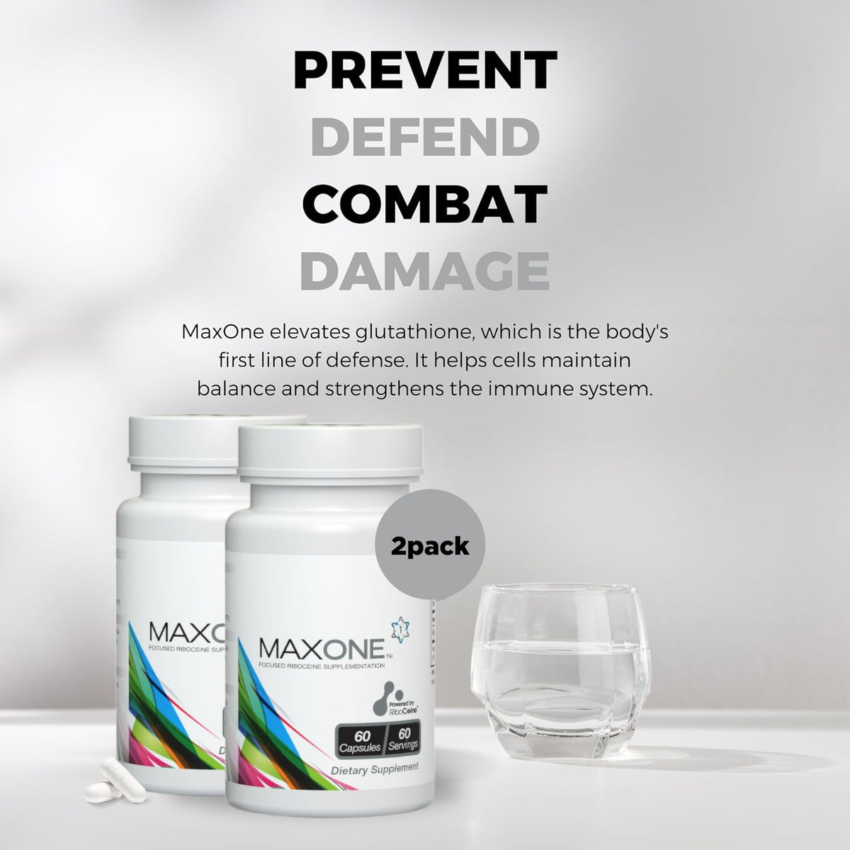 Max International RiboCeine 60 capsules, informations sur l'étiquette