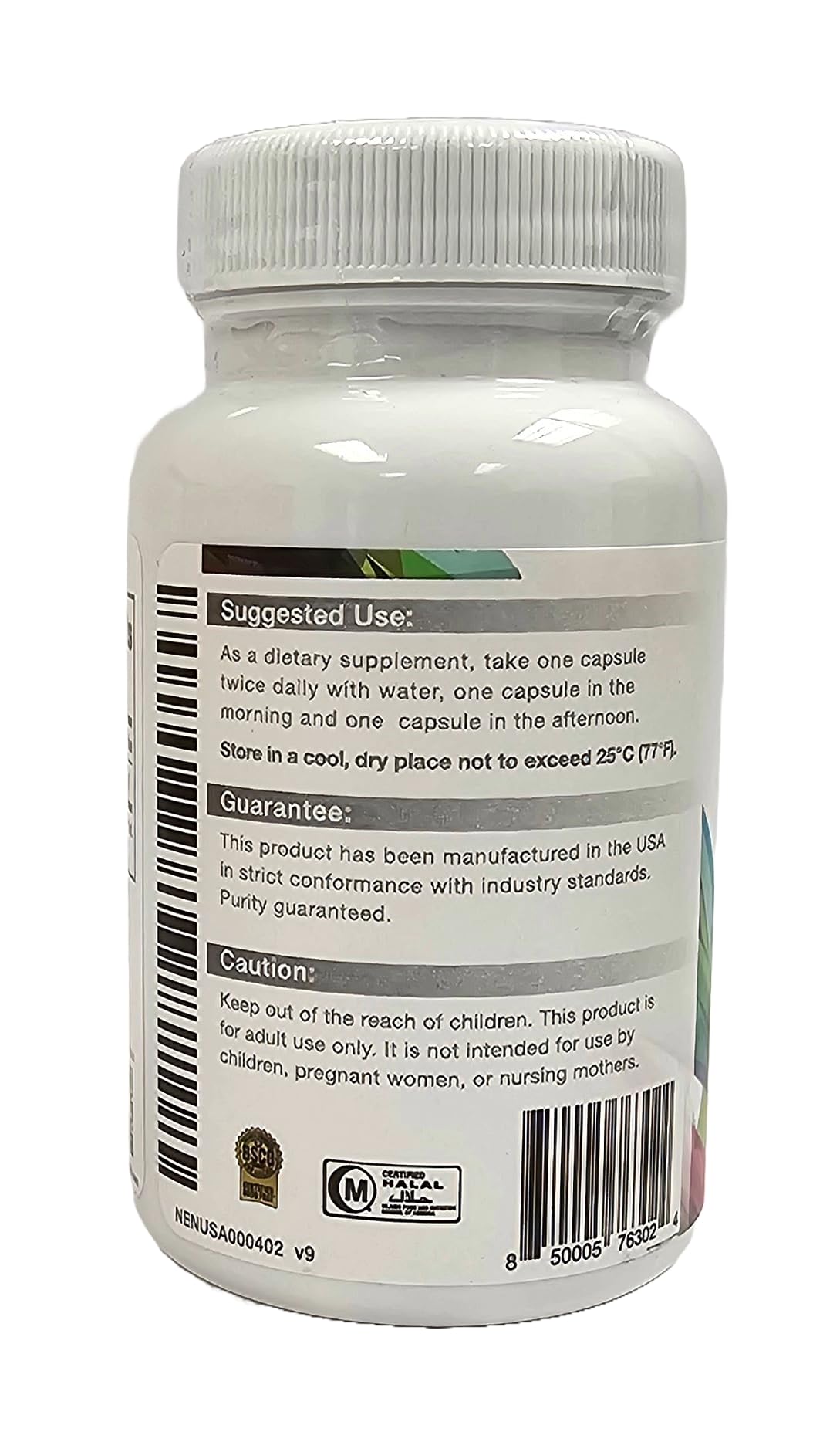 Max International RiboCeine 60 capsules végétales, vue de côté