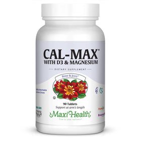 Maxi Health Calcium 1000 mg avec D3 et Magnésium 90 comprimés, vue de face