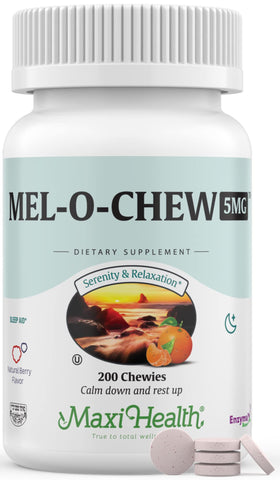 Maxi Health Chewable Melatonin 5mg comprimés à croquer en vue de face