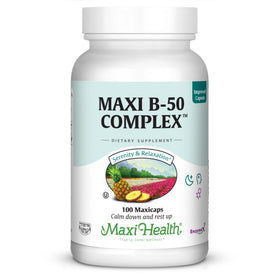 Maxi Health Complexe de Vitamines B 100 capsules vue de face