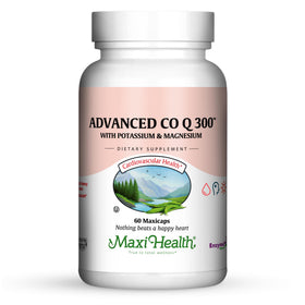 Maxi Health CoQ10 300mg capsules vue de face avec étiquette
