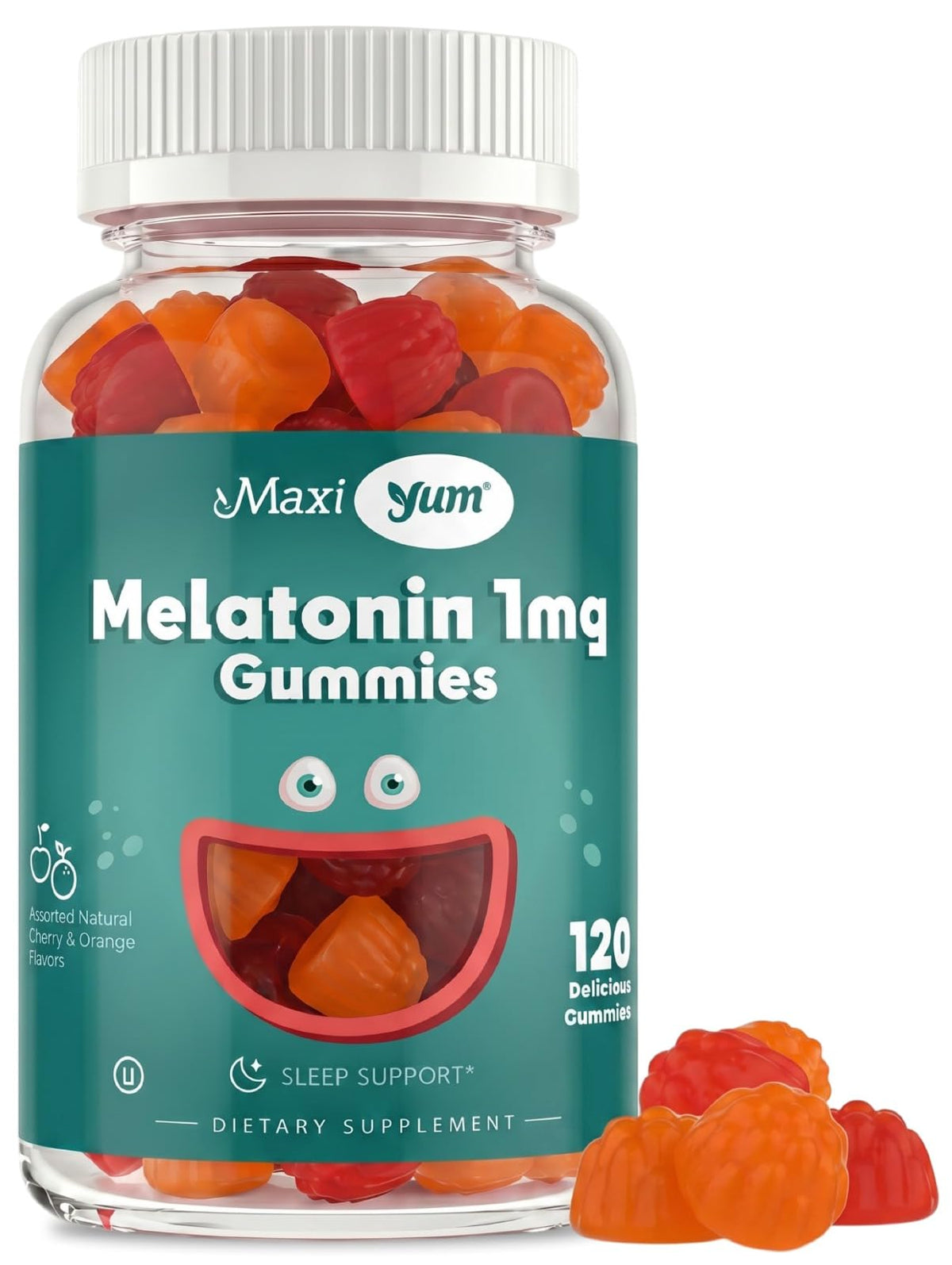 Maxi Health Gummies de Mélatonine pour enfants saveur cerise
