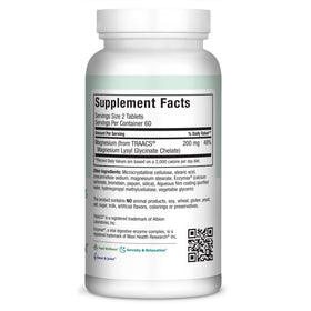 Maxi Health Magnésium Glycinate 120 comprimés avec étiquette détaillée