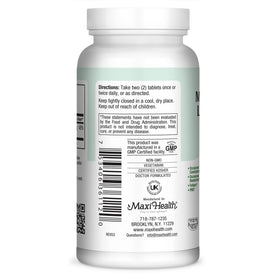 Maxi Health Magnésium Glycinate 200mg comprimés sur fond neutre