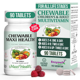 Maxi Health Multivitamines Enfants 90 comprimés à mâcher vue de face