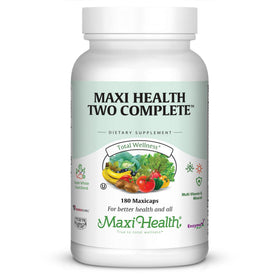 Maxi Health Multivitamines et Minéraux Complets 180 capsules, vue de face