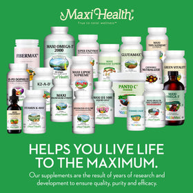 Maxi Health Multivitamines - présentation sur une table