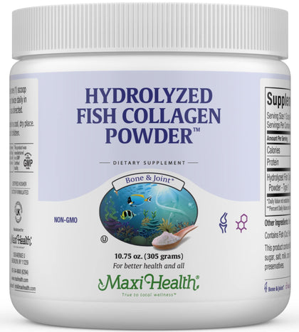 Maxi Health Poudre de Collagène Marin Type I 390g vue de face