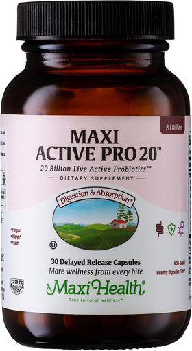 Maxi Health Probiotiques 20 Milliards CFU boîte frontale