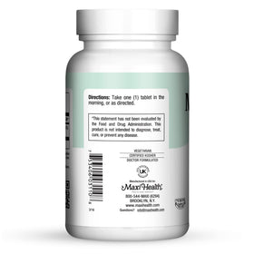 Maxi Health Vitamine B6 100mg comprimés sur fond blanc
