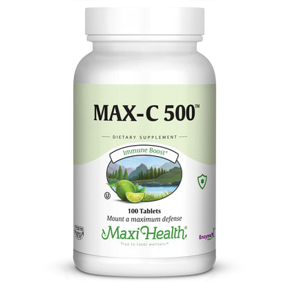 Maxi Health Vitamine C 500mg 100 comprimés, vue avant
