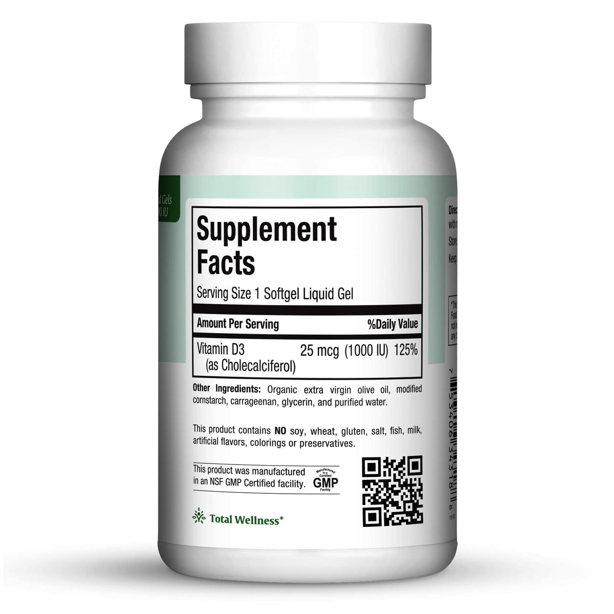 Maxi Health Vitamine D 1000 UI gélules liquides emballage