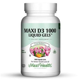 Maxi Health Vitamine D 1000 UI gélules liquides vue de face