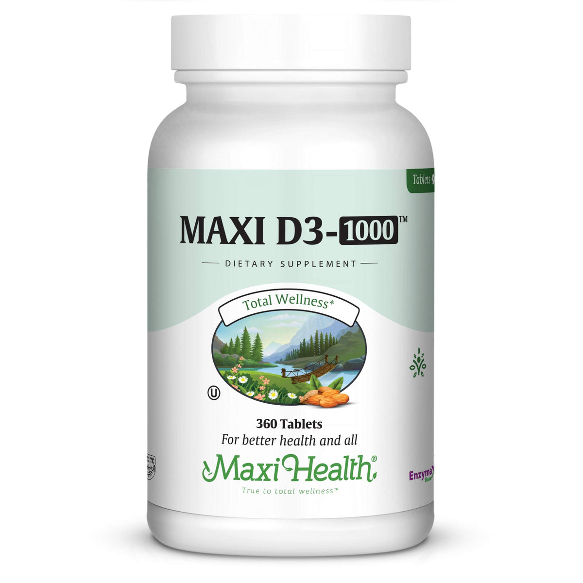 Maxi Health Vitamine D3 1000 IU comprimés 360 unités