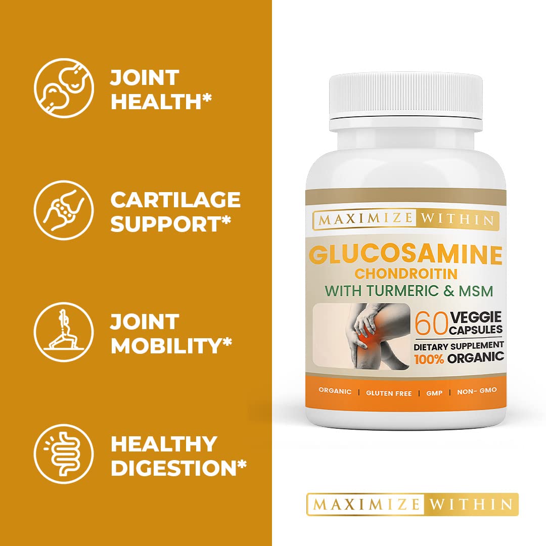 Maximize Within Glucosamine Chondroitin, capsules sur une table