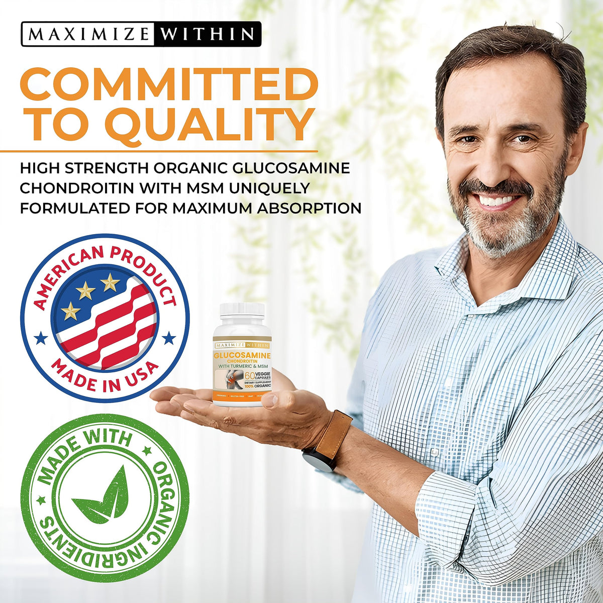 Maximize Within Glucosamine Chondroitin, côté de la boîte