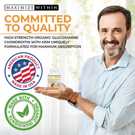 Maximize Within Glucosamine Chondroitin, côté de la boîte