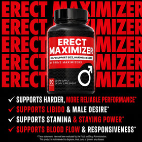 MAXIMIZERS bouteille avec capsules vue latérale