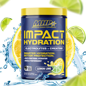 Maximum Human Performance Impact Hydration boisson électrolytes citron vert vue de face