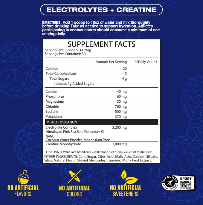 Maximum Human Performance Impact Hydration mélange en poudre avec cuillère