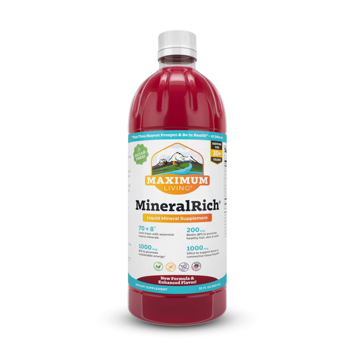 Maximum Living MineralRich 32 fl oz bouteille avant vue