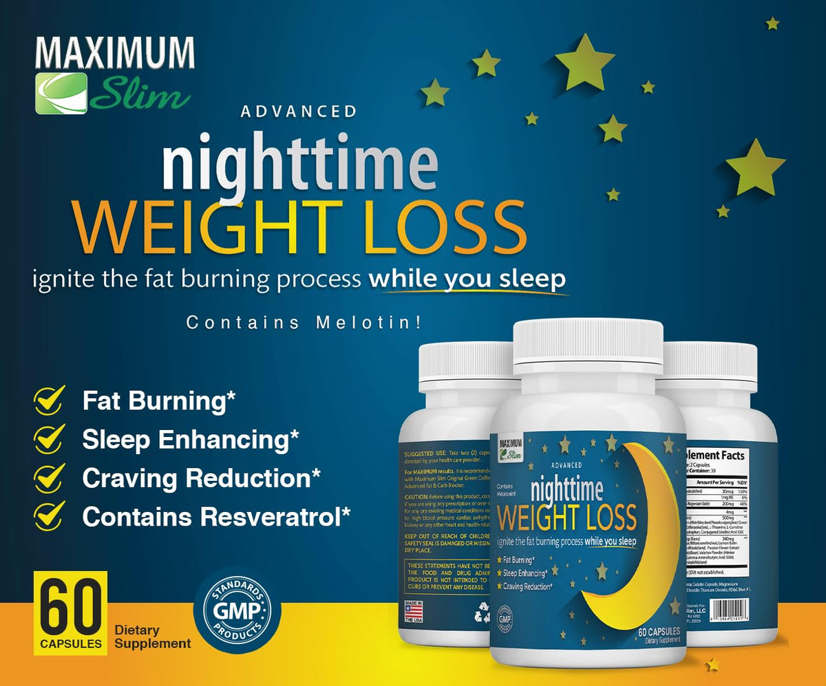 Maximum Slim Complément Alimentaire 60 Capsules vue latérale