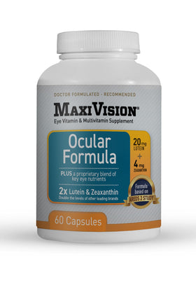 MaxiVision Ocular Formula bouteille de 60 capsules vue avant