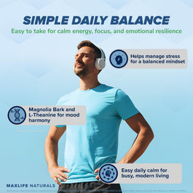 MAXLIFE NATURALS Chill Pill DHHB avec un fond naturel