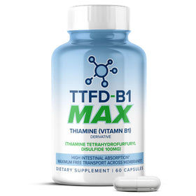 MAXLIFE NATURALS TTFD B1 100 mg 60 Capsules avant