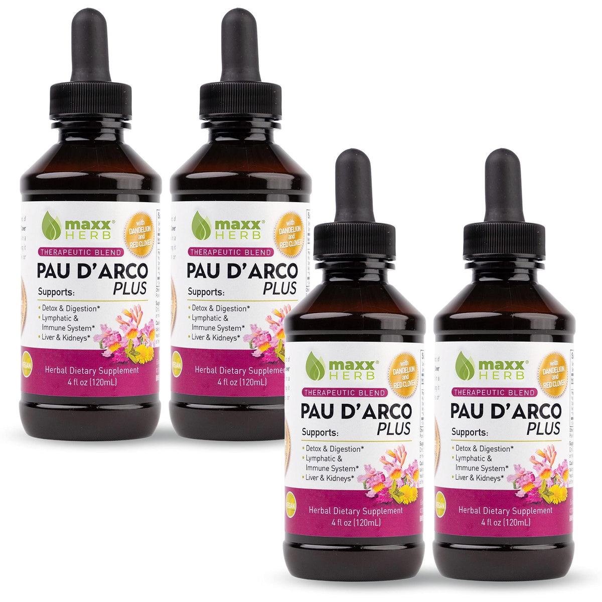 Maxx Herb Extrait de Pau D'Arco bouteille vue de face