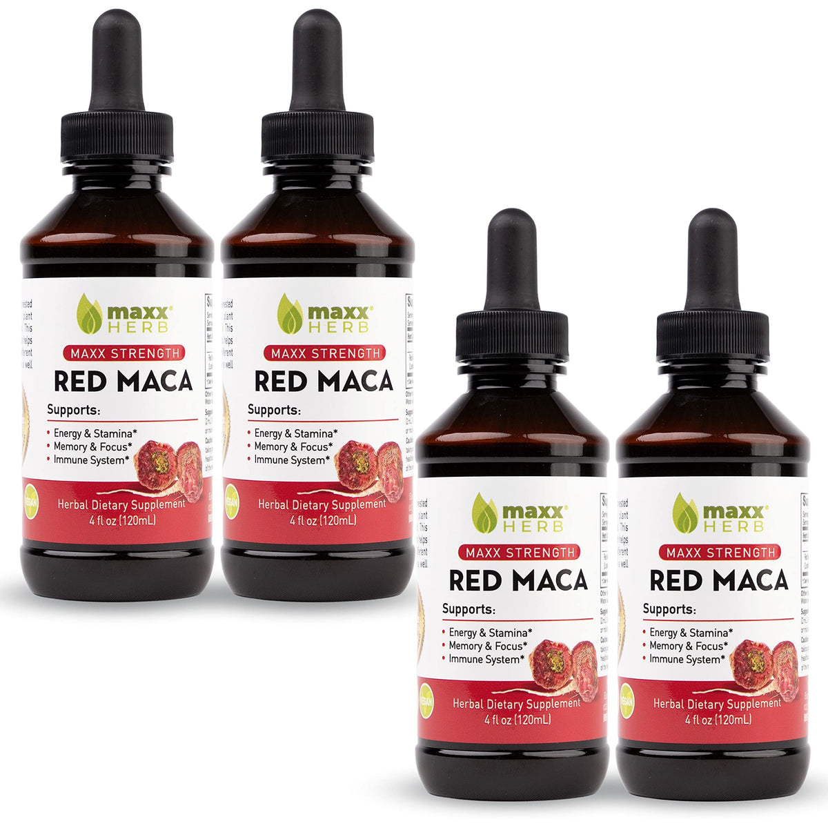 Maxx Herb Extrait Liquide de Racine de Maca Rouge flacon avant