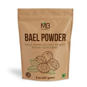 MB Herbals Poudre de Bael 227 g vue de face avec packaging