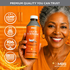 MBS Biotechnology Curcuma Liquide 1100mg avec des ingrédients naturels