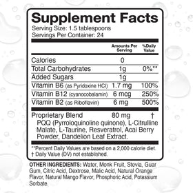 MBS Biotechnology Super PQQ Liquide 80mg 500ml ouvert avec bouchon