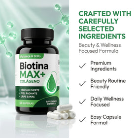 MCArthur Biotina Max Colageno sur un bureau