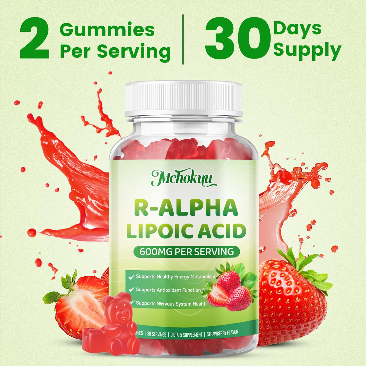Mchokuu Gélules Acide Alpha-Lipoïque 600 mg en main